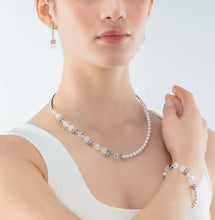 Load image into Gallery viewer, GeoCUBE® Precious Fusion Pearls necklace white