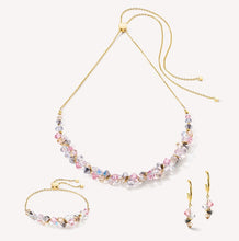 Load image into Gallery viewer, Dancing Crystals bracelet gold light rose