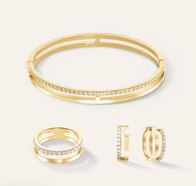 Load image into Gallery viewer, Eternal Unity Bangle gold-crystal