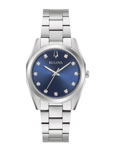 Load image into Gallery viewer, Bulova Surveyor Ladies 11 Diamond set Face Watch