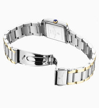 Load image into Gallery viewer, Emily 22x19mm Two-hands Two-tone White dial with Stones Stainless steel swiss watch