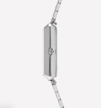 Load image into Gallery viewer, Watch Round Brilliant White Bracelet Leather Light Grey