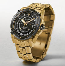 Load image into Gallery viewer, Bulova Icon Gold Plated 11 Diamond&#39;s set in Dial Watch
