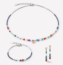 Load image into Gallery viewer, Sparkling Dot Gemstone earrings multicolour vintage