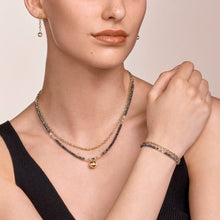 Load image into Gallery viewer, Necklace 4-in-1 Ball Stainless Steel Chain & Hematite gold