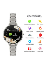 Load image into Gallery viewer, Reflex Active Series 3 Smart Watch with Floral Detail Colour Screen
