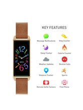 Load image into Gallery viewer, Reflex Active Series 2 Smart Watch with Colour Touch Screen and Brown Strap