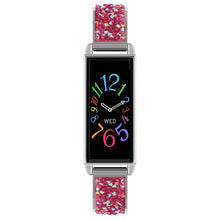Load image into Gallery viewer, Reflex Active Series 2 Smart Watch with Colour Touch Screen and Pink Glitter Strap
