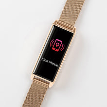 Load image into Gallery viewer, Series O2 Rose Gold mesh bracelet has a slim silhouette yet packs in all essential features.