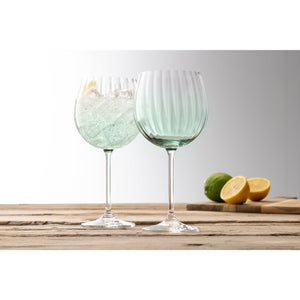 Erne Gin and Tonic Glass Pair Aqua