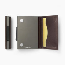 Load image into Gallery viewer, Cascade Slim Brown Wallet