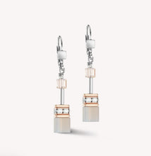 Load image into Gallery viewer, GeoCUBE® Iconic Precious earrings rose gold-peach

