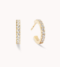 Load image into Gallery viewer, Eternal Love Hoop mini gold-crystal
