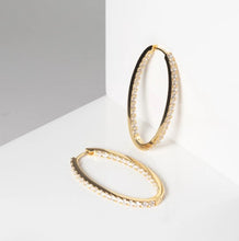 Load image into Gallery viewer, Ellisse Medio Gold Plated Earrings
