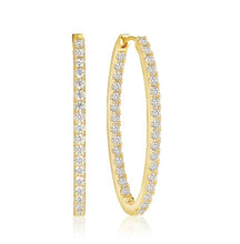 Load image into Gallery viewer, Ellisse Medio Gold Plated Earrings
