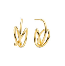 Load image into Gallery viewer, Spirale Pianura 18ct Gold Plated Earrings
