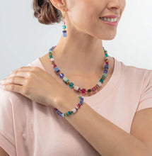 Load image into Gallery viewer, GeoCUBE® Precious Statement necklace gold-multicolour
