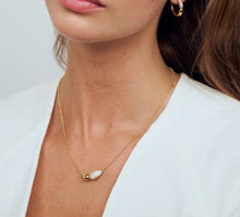Load image into Gallery viewer, Goccia Due Gold Plated Necklace
