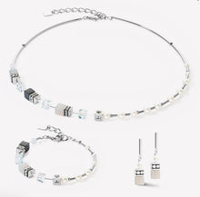 Load image into Gallery viewer, GeoCUBE® Fusion Precious Pearl Mix silver-grey Bracelet
