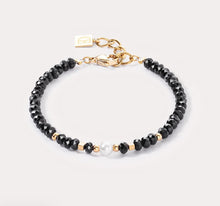 Load image into Gallery viewer, Mystic Pearl bracelet gold-black
