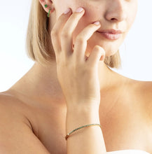 Load image into Gallery viewer, Eternal Love bangle gold-green
