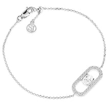 Load image into Gallery viewer, ELLISSE CAREZZA BRACELET - WITH WHITE ZIRCONIA
