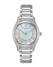 Load image into Gallery viewer, Bulova classic Diamond set MOP face Stainless Steel Watch

