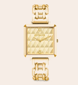 Watch Iconic Cube Spikes Statement Gold