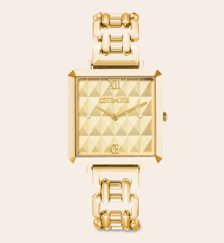 Watch Iconic Cube Spikes Statement Gold