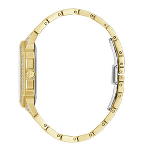 Bulova Crystal Octava Square Gold Plated Crystal Dial Watch