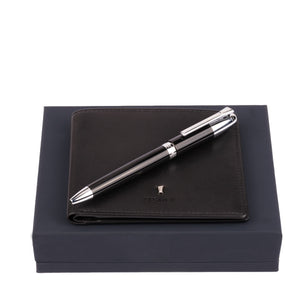 Festina Black Ball Point Pen and Wallet Set