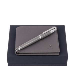 Festina Grey Ball Point Pen and Wallet Set