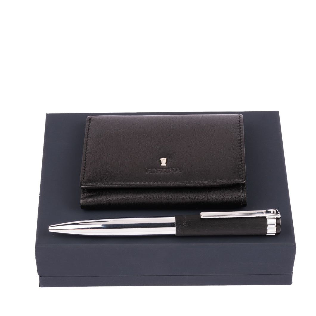 Festina Ball Point Pen and Card Holder Set