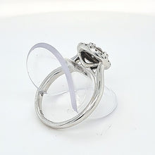 Load image into Gallery viewer, 18ct White Gold Ring set with 29 Round Diamonds in a Halo setting

