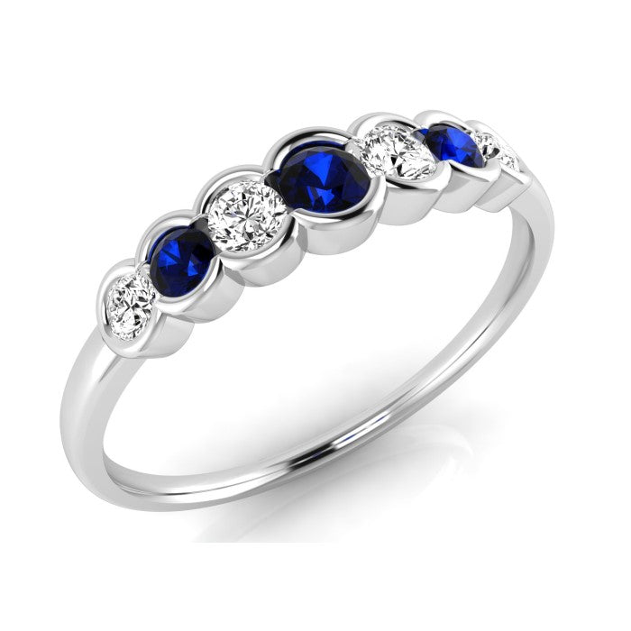 White gold deals sapphire rings