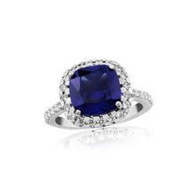 Load image into Gallery viewer, Waterford Crystal Sapphire Ring.
