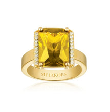 Load image into Gallery viewer, RING ROCCANOVA X-GRANDE - 18K GOLD PLATED, WITH YELLOW AND WHITE ZIRCONIA
