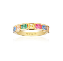 Load image into Gallery viewer, RING ROCCANOVA - 18K GOLD PLATED, WITH MULTICOLOURED ZIRCONIA
