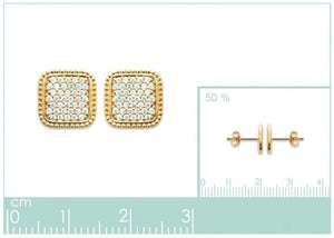 18K gold plated earrings time to shine.