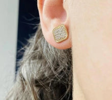 Load image into Gallery viewer, 18K gold plated earrings time to shine.
