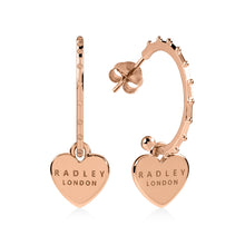 Load image into Gallery viewer, Radley Rose Gold Heart Earrings
