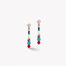 Load image into Gallery viewer, Sparkling Dot Gemstone earrings multicolour vintage
