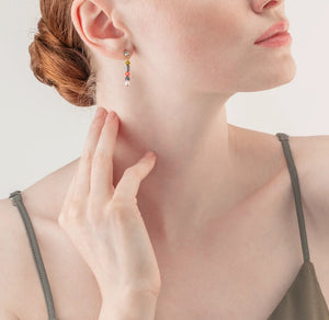 Earrings Princess Pearls Asymmetry Indian Summer