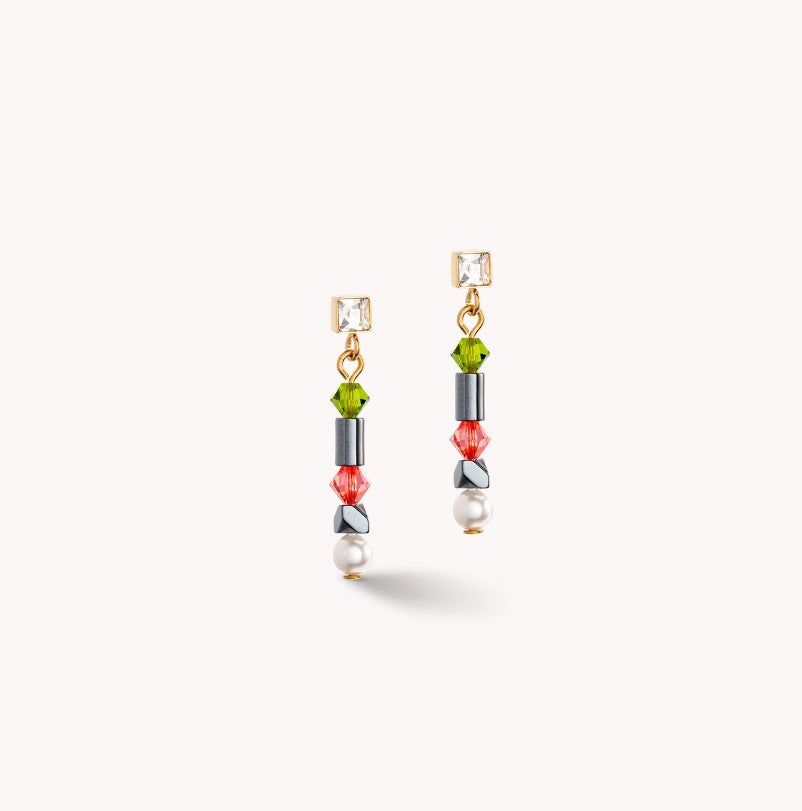 Earrings Princess Pearls Asymmetry Indian Summer