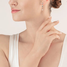 Load image into Gallery viewer, Earrings Princess Pearls Asymmetry aqua-pink
