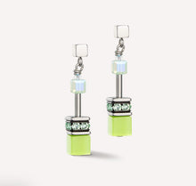 Load image into Gallery viewer, GeoCUBE® Iconic Joyful Colours earrings green
