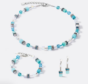 GeoCUBE® Iconic Joyful Colours earrings turquoise