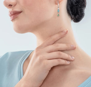 Princess Shape Mix earrings mint green