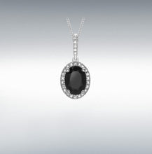 Load image into Gallery viewer, 9CT White Gold Sapphire and Diamond Pendant

