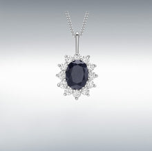 Load image into Gallery viewer, 9CT White Gold Sapphire Pendant
